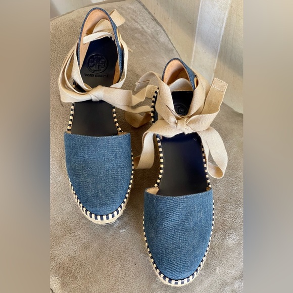 Cute Original Tory Burch Wedge Espadrille /Excellent Condition / Size 5 1/2 - Picture 2 of 6